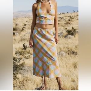 Free-Est - Maria Madras Plaid skirt